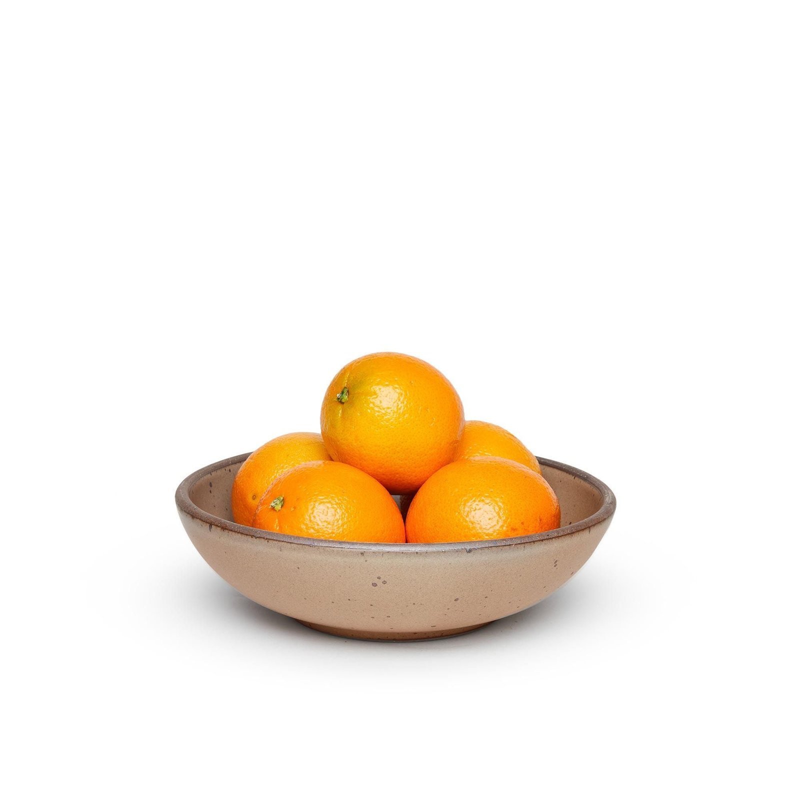 Vella Supply daily bowl in Warm Taupe, shown with oranges